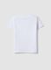 Girl's regular fit white pure cotton T-shirt with stars_1