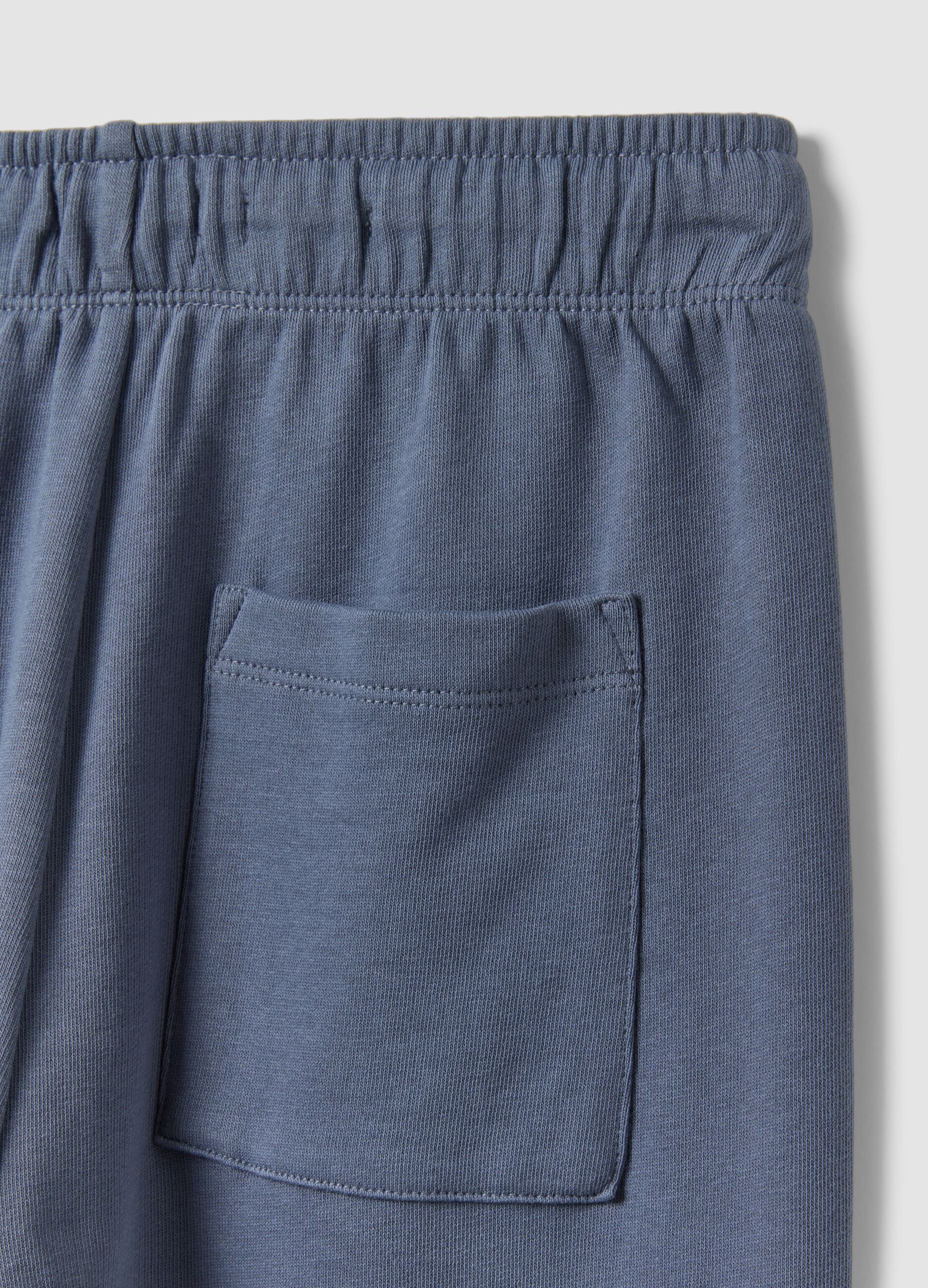 Graue Joggerhose aus reiner Bio-Baumwolle f&uuml;r Jungen, Relaxed Fit