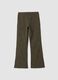 Green skinny-fit stretch cotton leggings_0