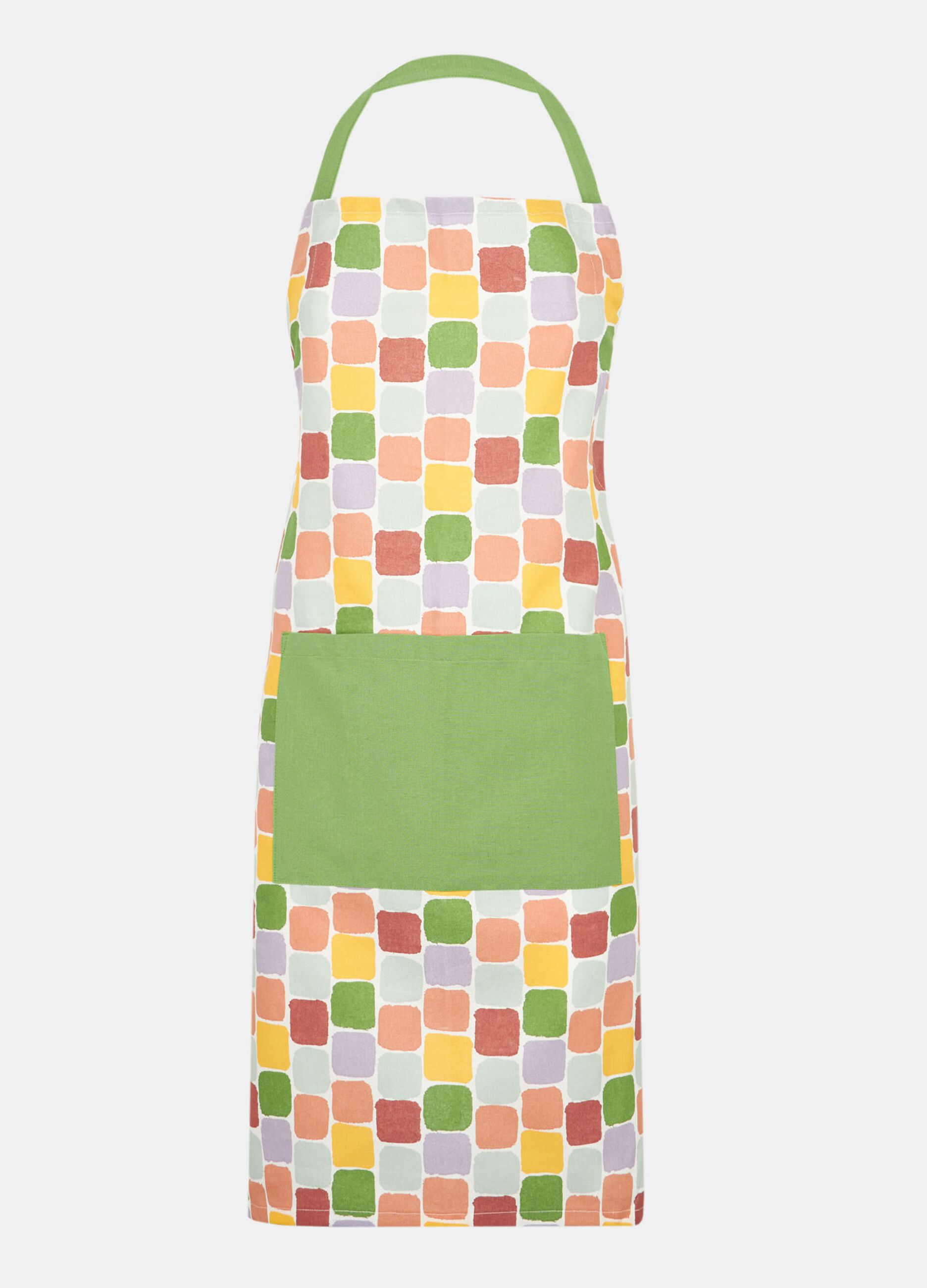 Multicoloured cotton apron