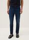 Blaue Stretch-Baumwoll-Skinny-Jeans_1