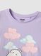 Girls' purple pure cotton short pyjamas regular fit with Molang_2