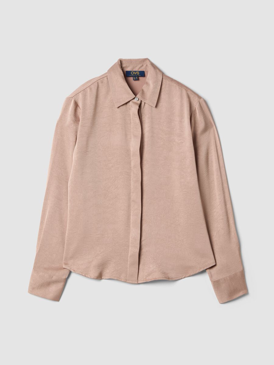 Camicia rosa regular fit con colletto classico_4