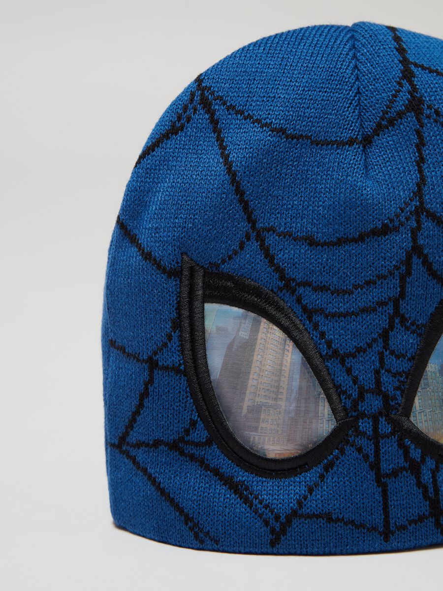 Knitted hat with Spider-Man patch_2