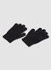 Schwarze Stretchhandschuhe mit Skelett-Print_2