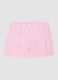 Pink swim shorts with elasticated waist_4