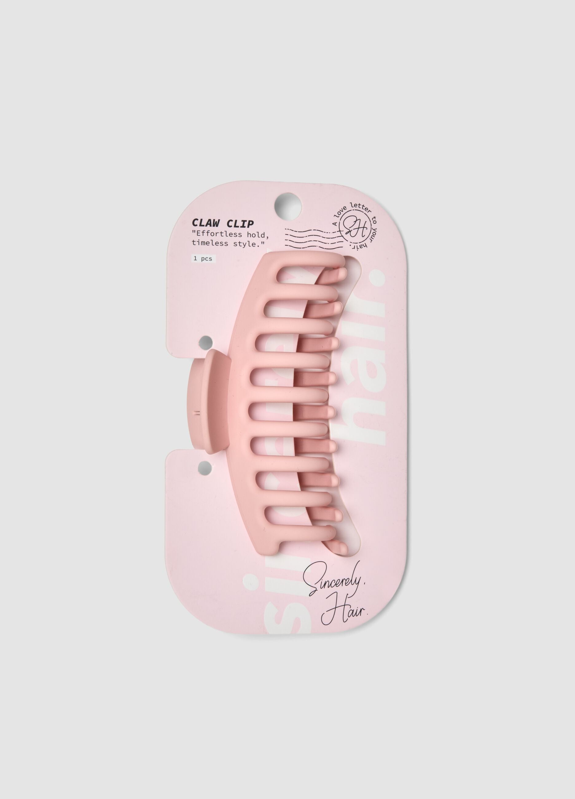 SINCERELY HAIR Large claw clip pink