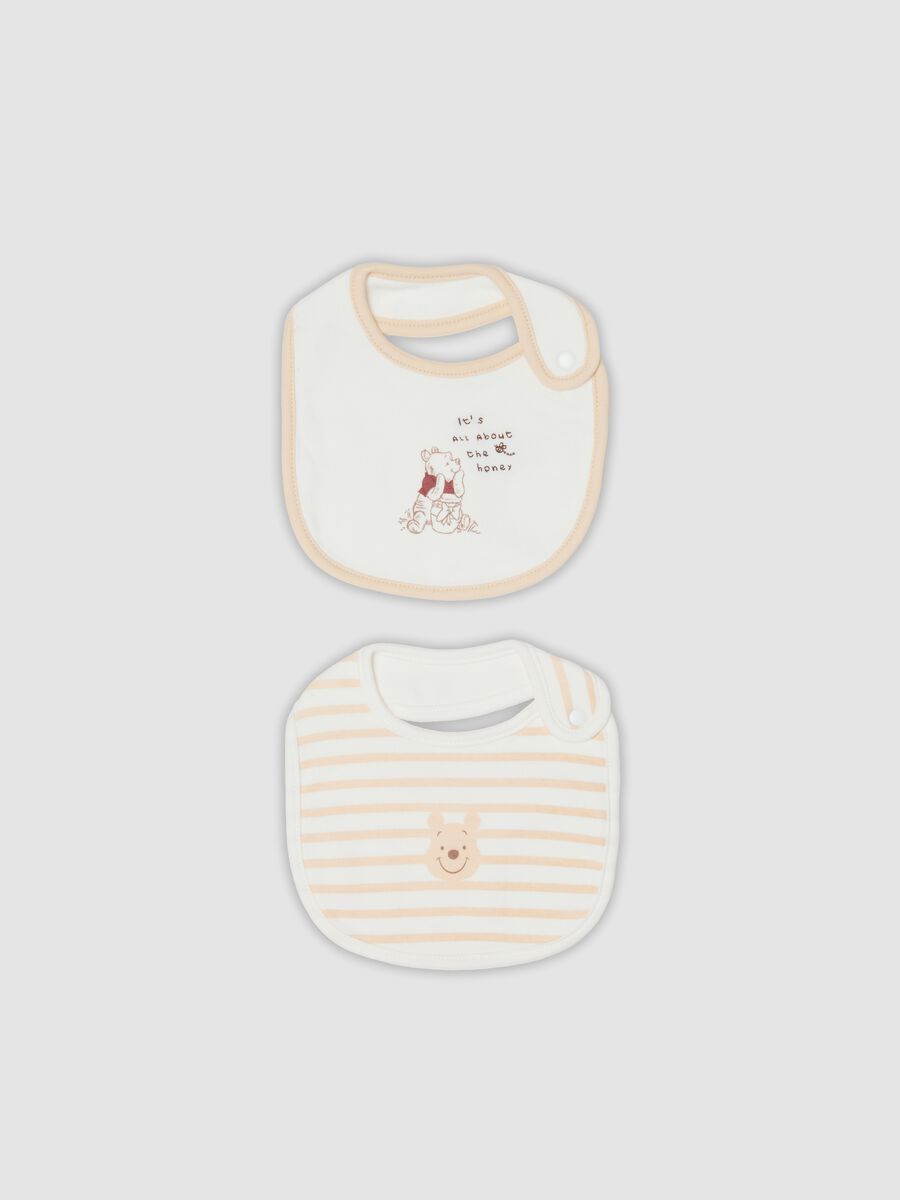 Pack de 2 baberos blancos de algod&oacute;n org&aacute;nico Winnie the Pooh_0