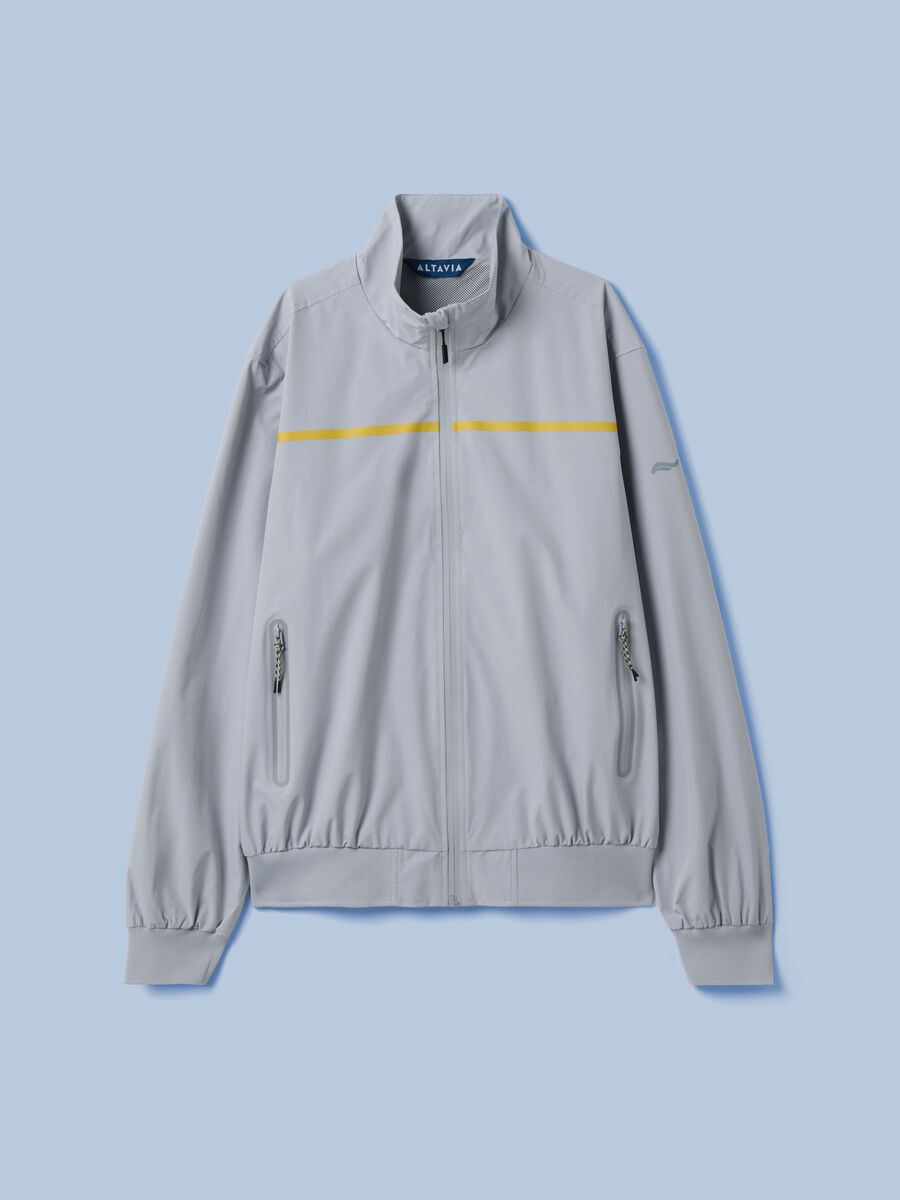 ALTAVIA SAILING grey windbreaker jacket with zip_4