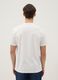 White crew neck pure cotton T-shirt regular fit_2