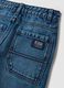 Jeans blu in puro cotone con tasche applicate loose fit per bambino_3
