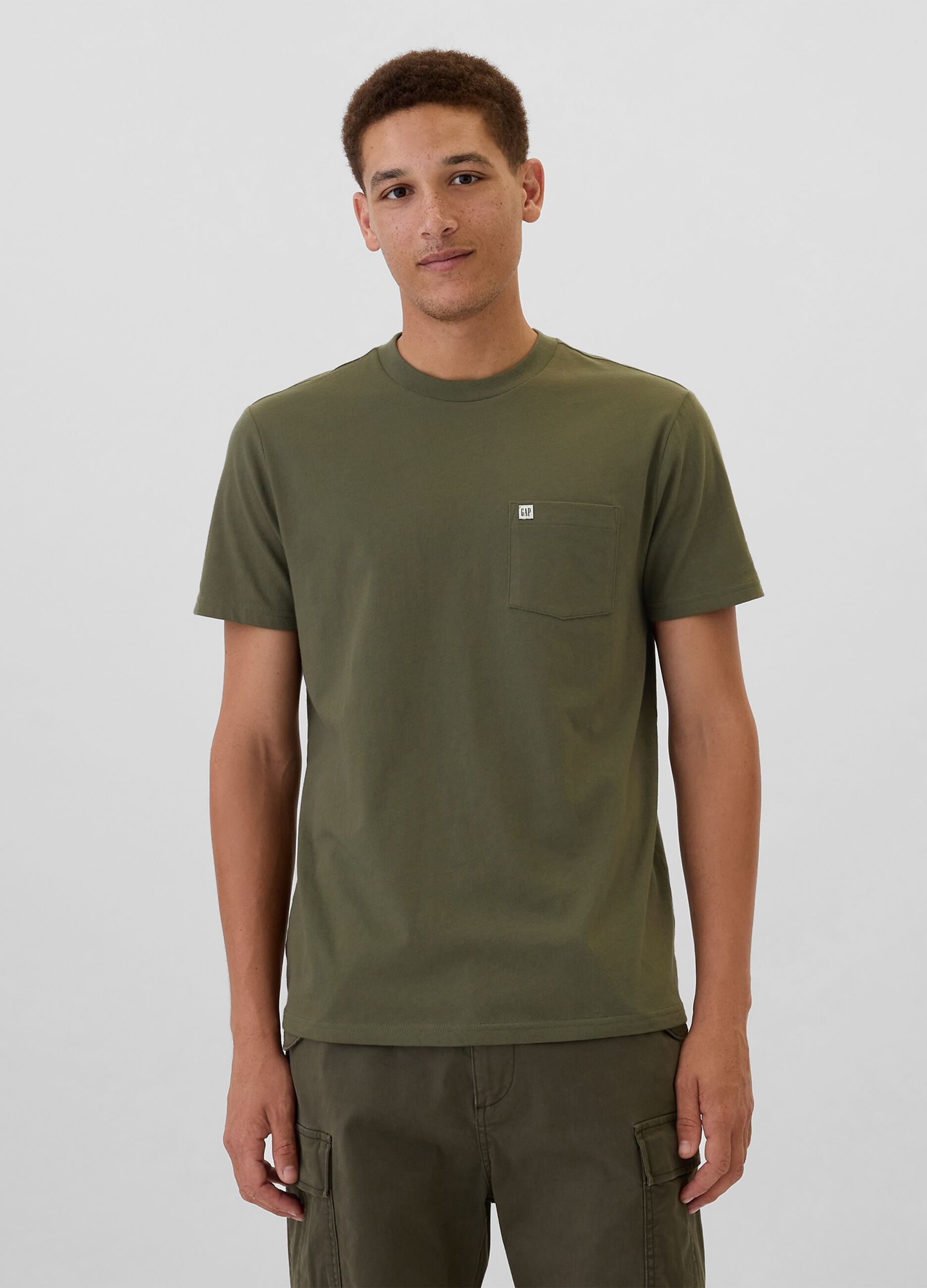 Cotton T-shirt with pocket
