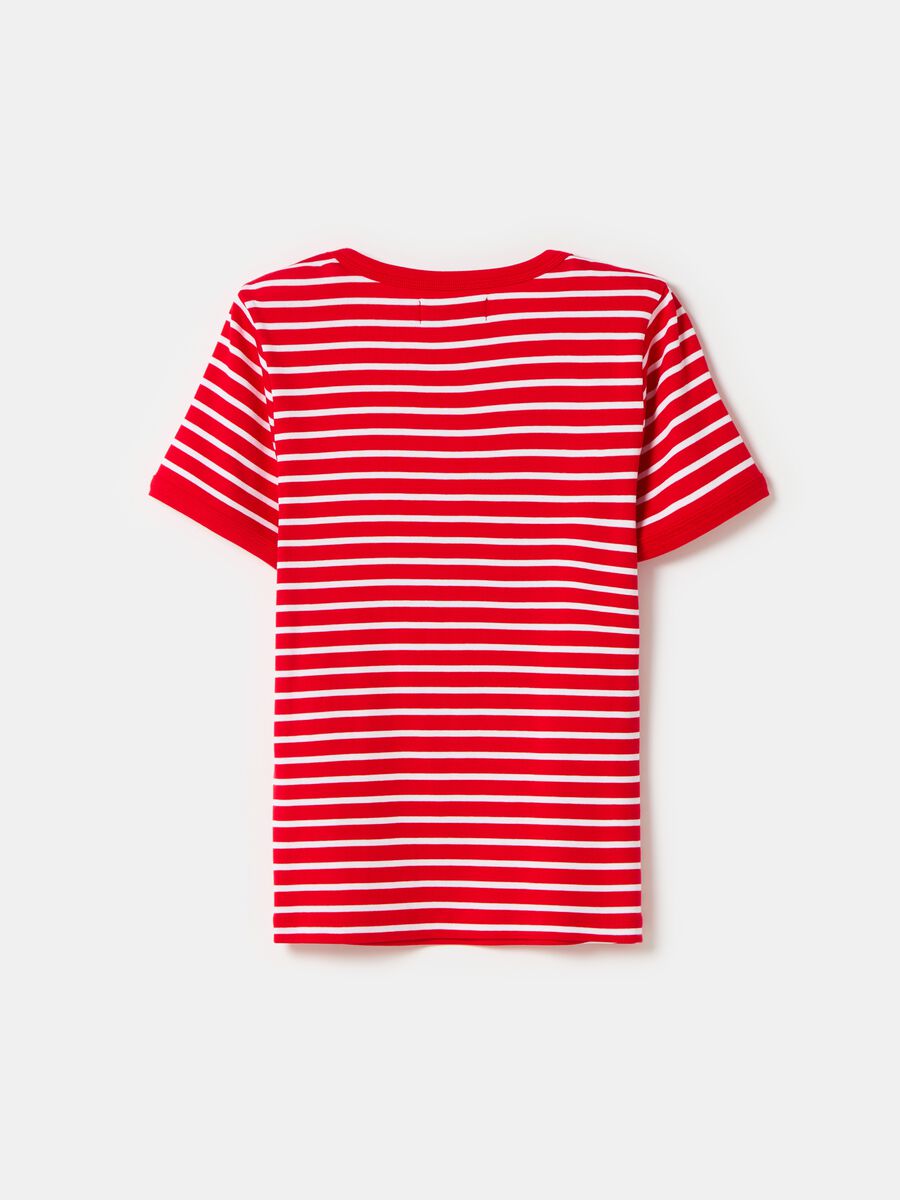 Striped T-shirt in stretch cotton_4