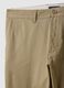 Beige stretch cotton chino trousers with a regular fit_5