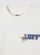 White pure cotton T-shirt with One Piece print, relaxed fit_1