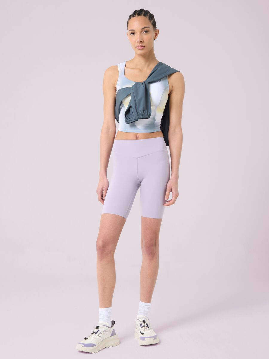 ALTAVIA STUDIO tie dye crop top with light support_0