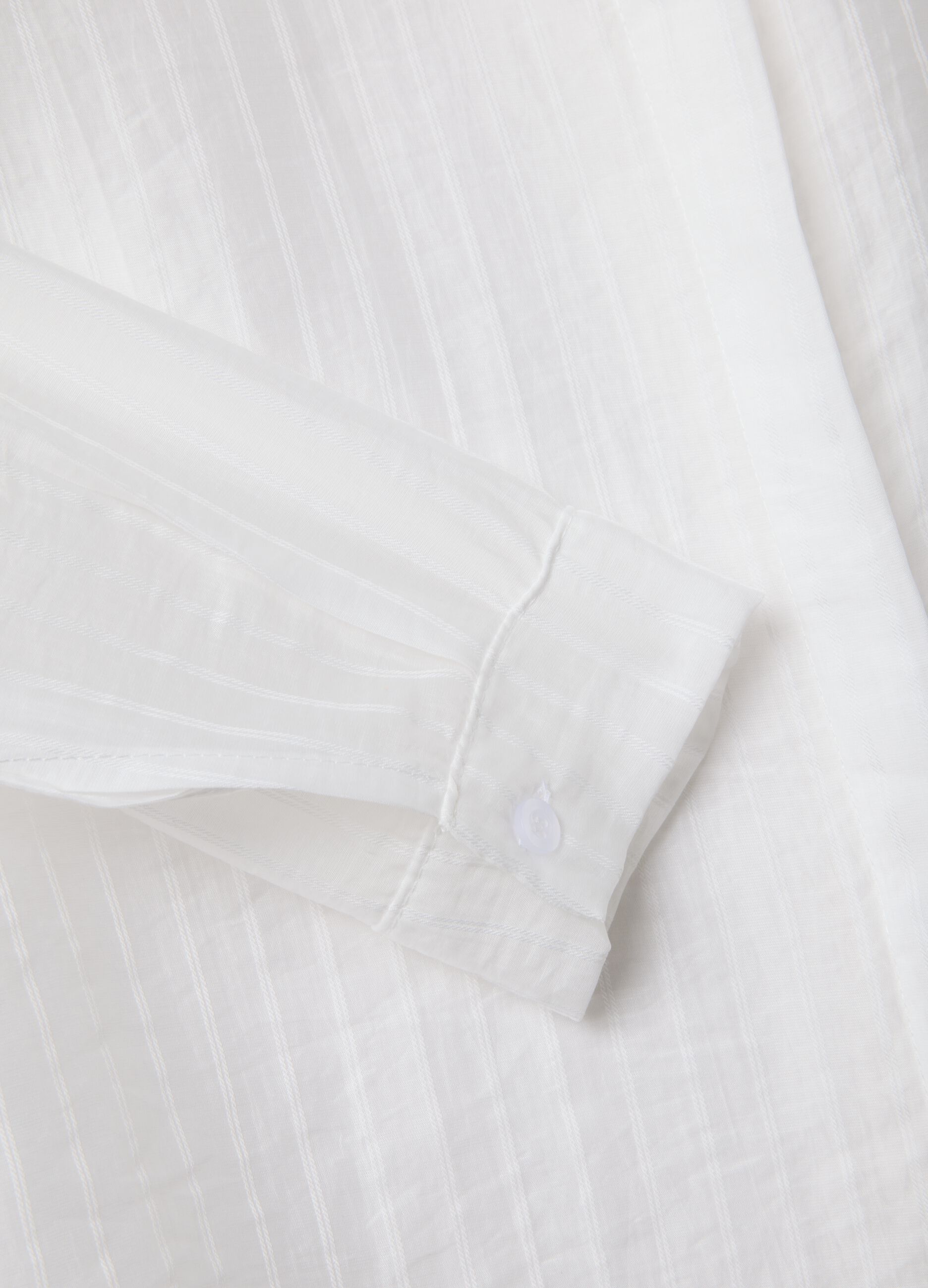 Camisa branca em mistura de lyocell