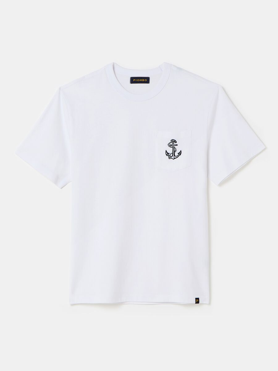 T-shirt with pocket and anchor embroidery_3