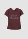 T-shirt castanha justa em algod&atilde;o el&aacute;stico com aplica&ccedil;&otilde;es de strass_0