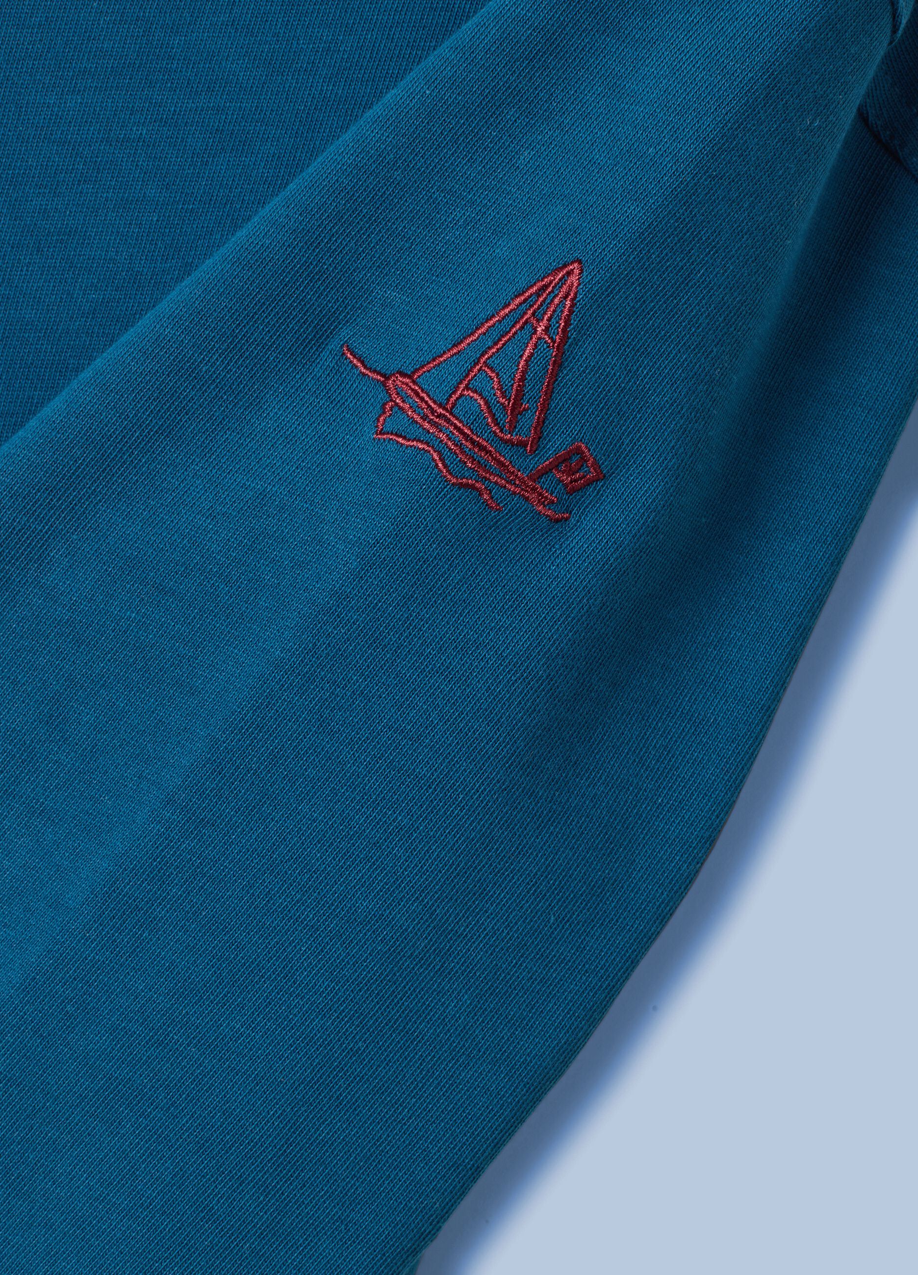ALTAVIA SAILING Langarm-Poloshirt in Blau aus reiner Baumwolle