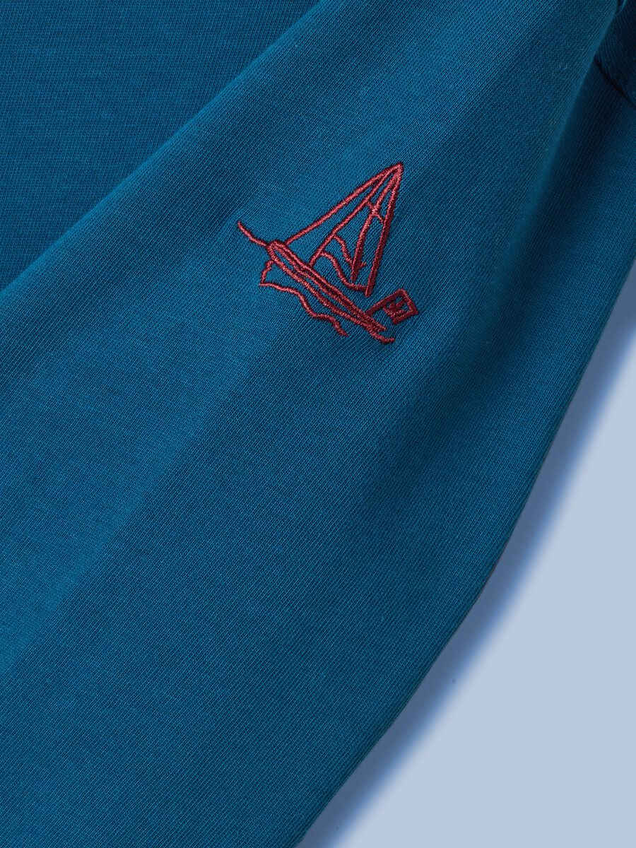 ALTAVIA SAILING Langarm-Poloshirt in Blau aus reiner Baumwolle_5