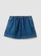 Blue pure cotton denim shorts_0