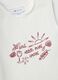 Wei&szlig;es Regular-Fit Tanktop aus elastischer Baumwolle mit Prints_5