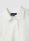 White pure cotton shirt with floral embroidery, regular fit_5