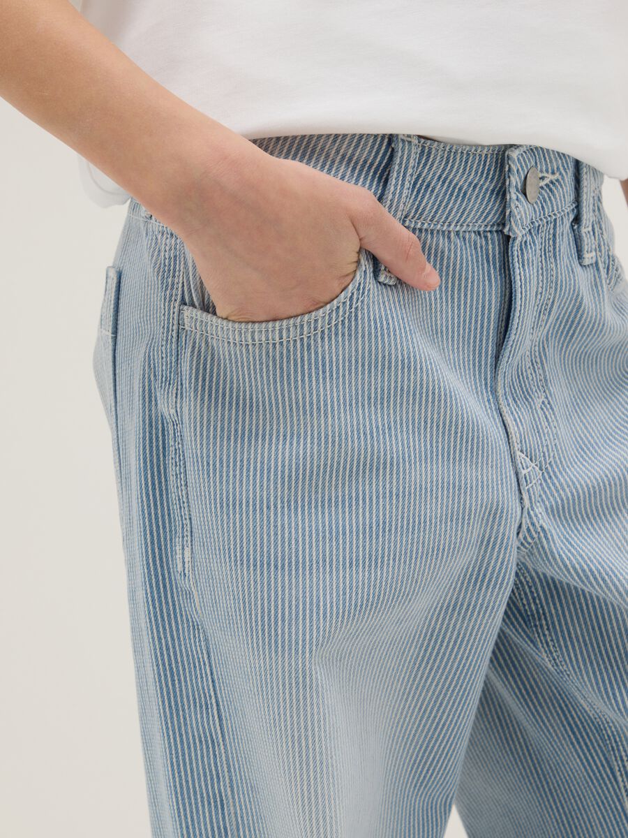 Girls' multicolour pure cotton wide leg trousers_2