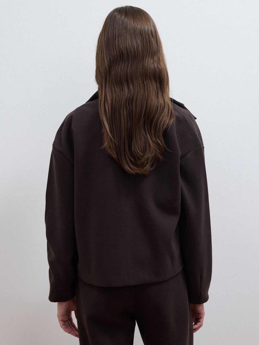 Brown viscose-blend cardigan, regular fit_3