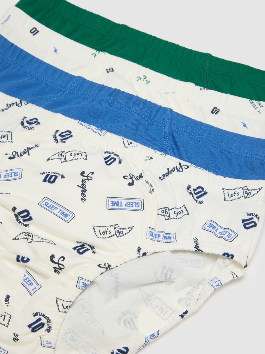Boys' multipack multicolour cotton briefs - regular fit_2