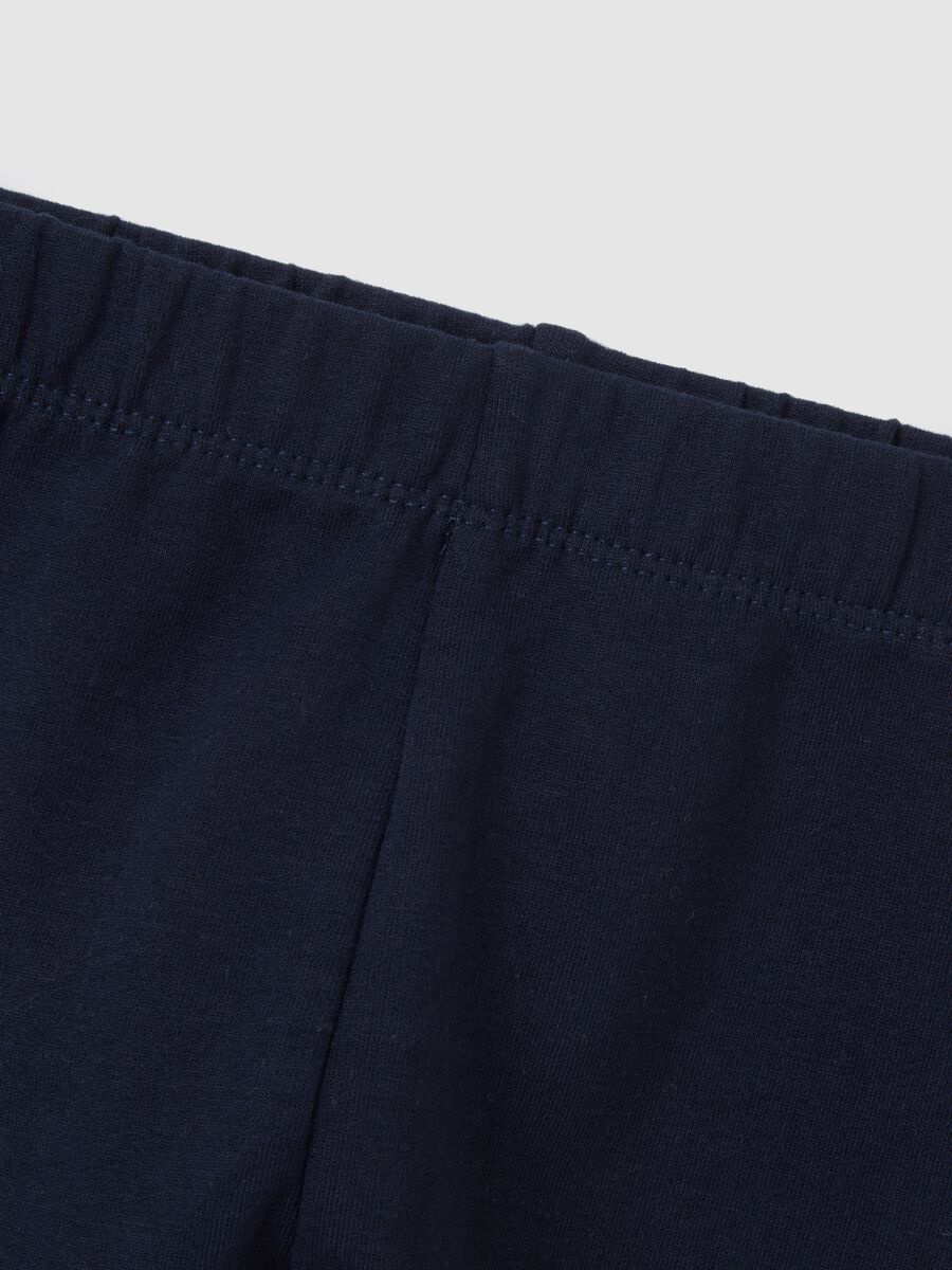 Girls' outfit in pure pink and blue cotton_2