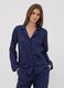 Blue pure viscose pyjama set with V-neck_1