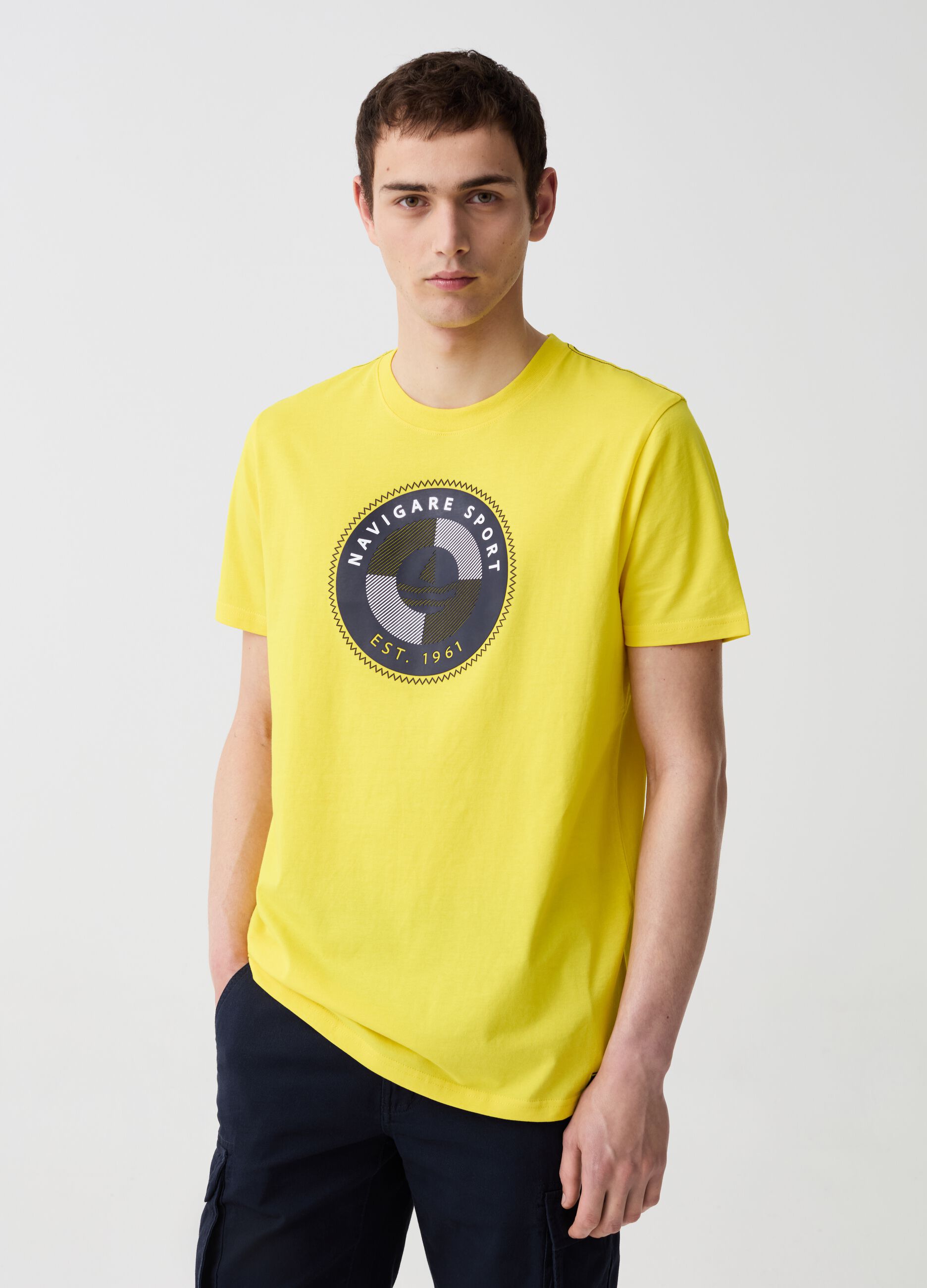 T-shirt con stampa logo Navigare Sport