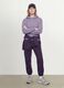 Sweatshirt com capuz roxa em mistura de algod&atilde;o, regular fit_1