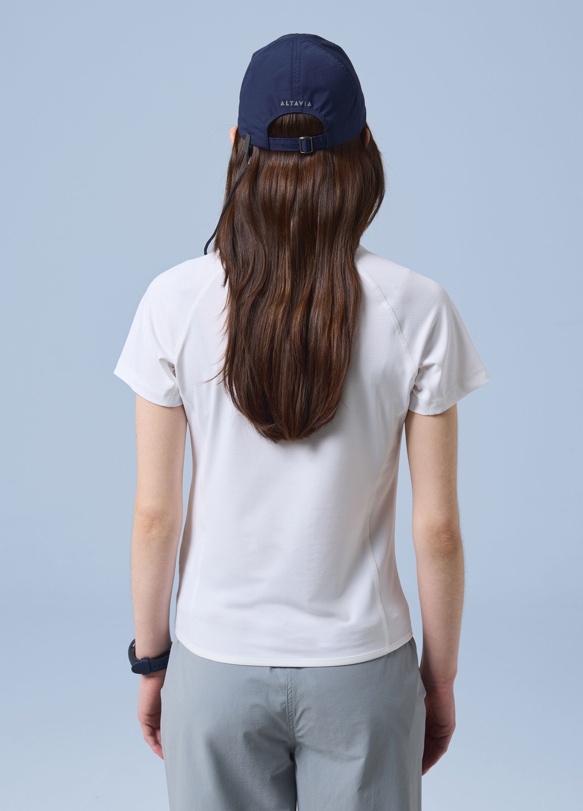 Wei&szlig;es technisches Stretch-T-Shirt ALTAVIA SAILING