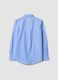 Light blue poplin shirt with white stripes, regular fit_1