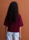 Rotes Jersey-T-Shirt aus Baumwollmischung mit Rundhalsausschnitt, Regular Fit_3
