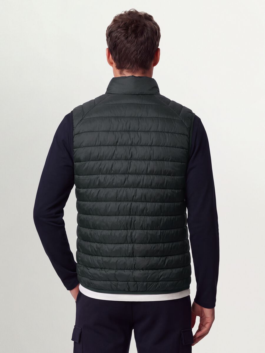 Grey Ultralight Padded Gilet with Zip_3