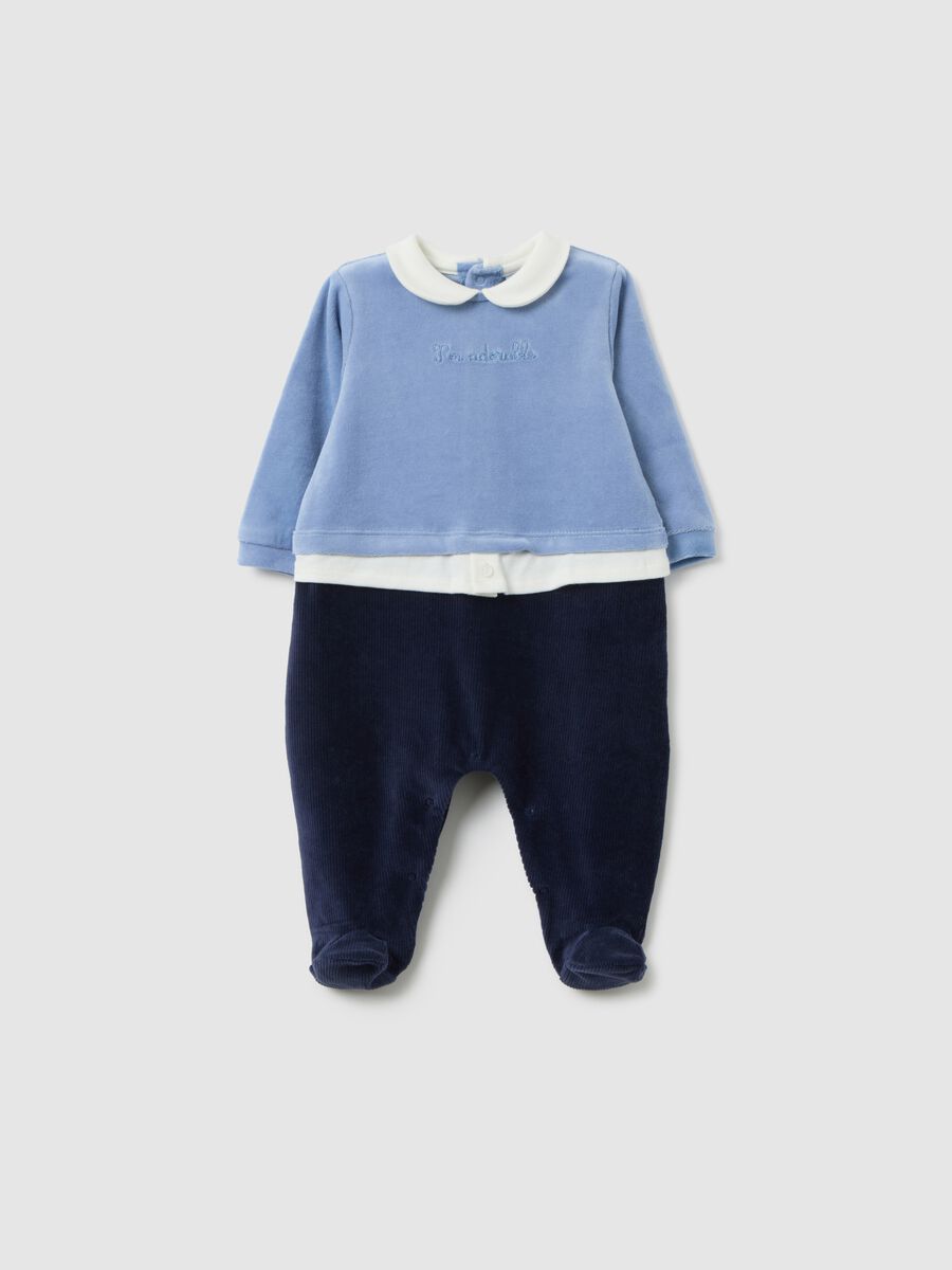 Bunte Neugeborenenanzug mit langen Ärmeln aus Baumwollmischung_0