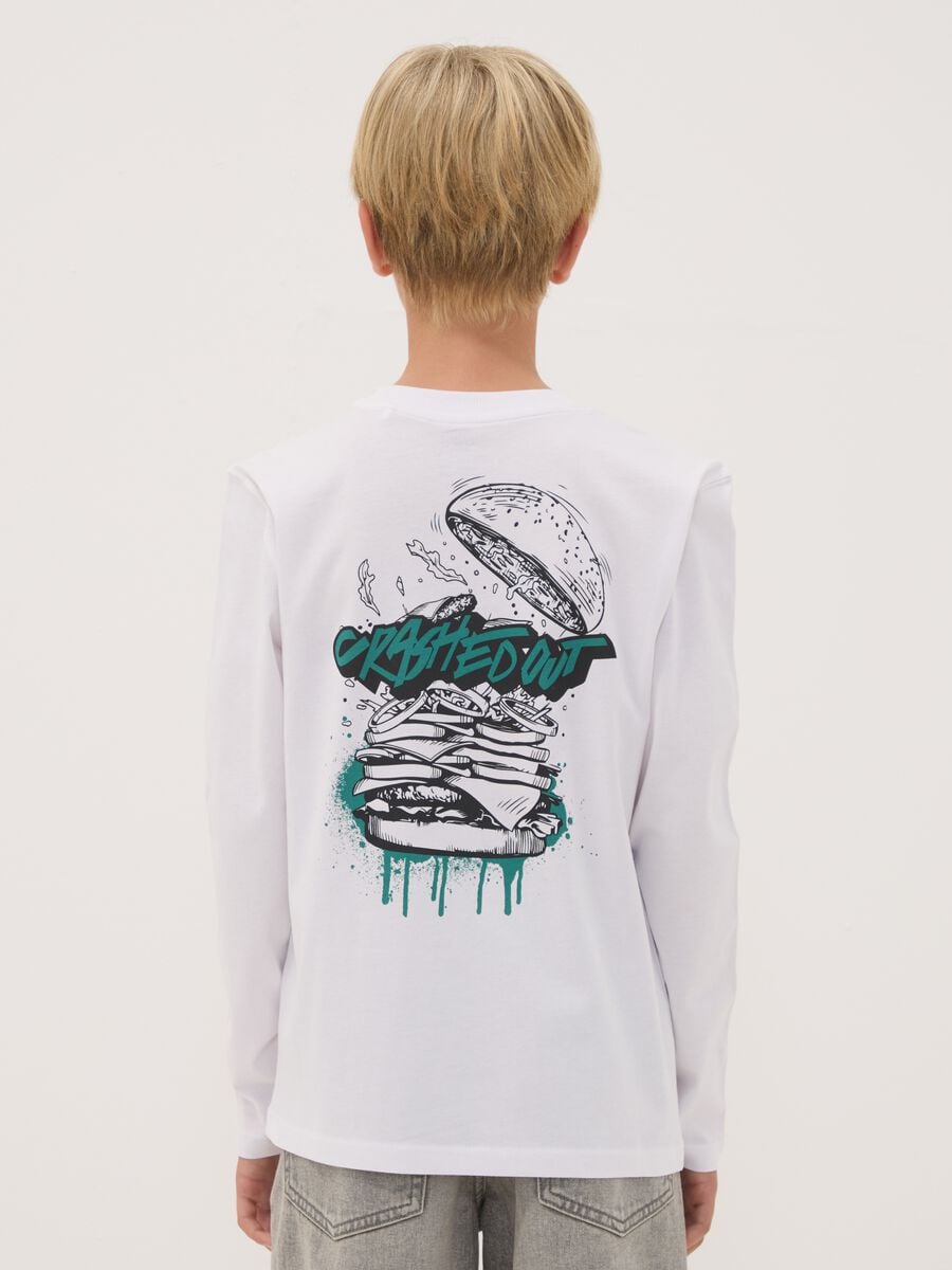 White organic cotton relaxed-fit T-shirt with print_2