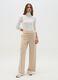 Solid colour wide-leg trousers_0
