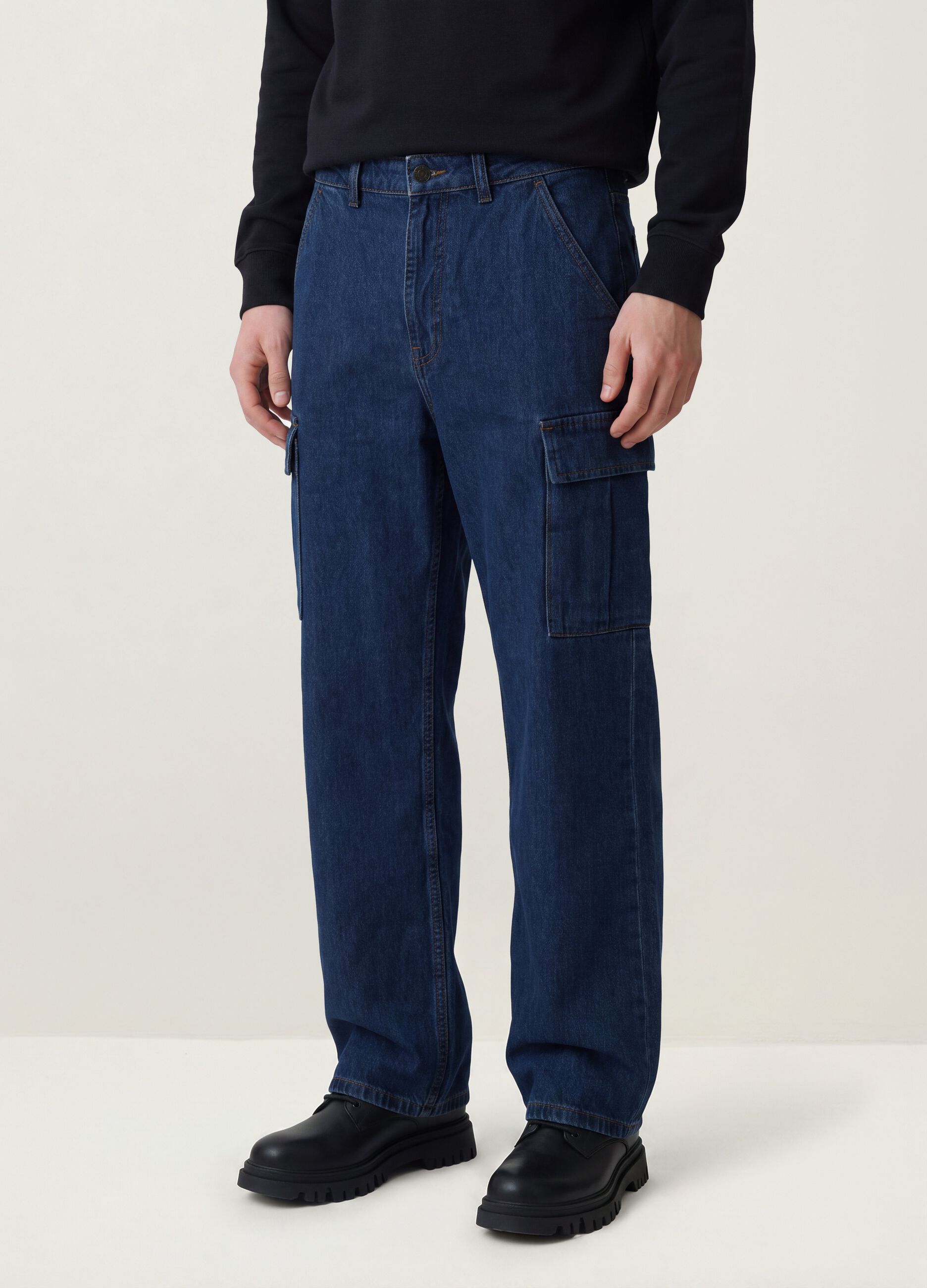 &Sigma;&kappa;&omicron;ύ&rho;&omicron; &mu;&pi;&lambda;&epsilon; cargo &tau;&zeta;&iota;&nu; &alpha;&pi;ό 100% &beta;&alpha;&mu;&beta;ά&kappa;&iota;, wide leg
