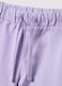Girls&rsquo; purple 100% cotton shorts, regular fit_2