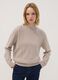 Beige viscose-blend ribbed high-neck jumper, regular fit_2