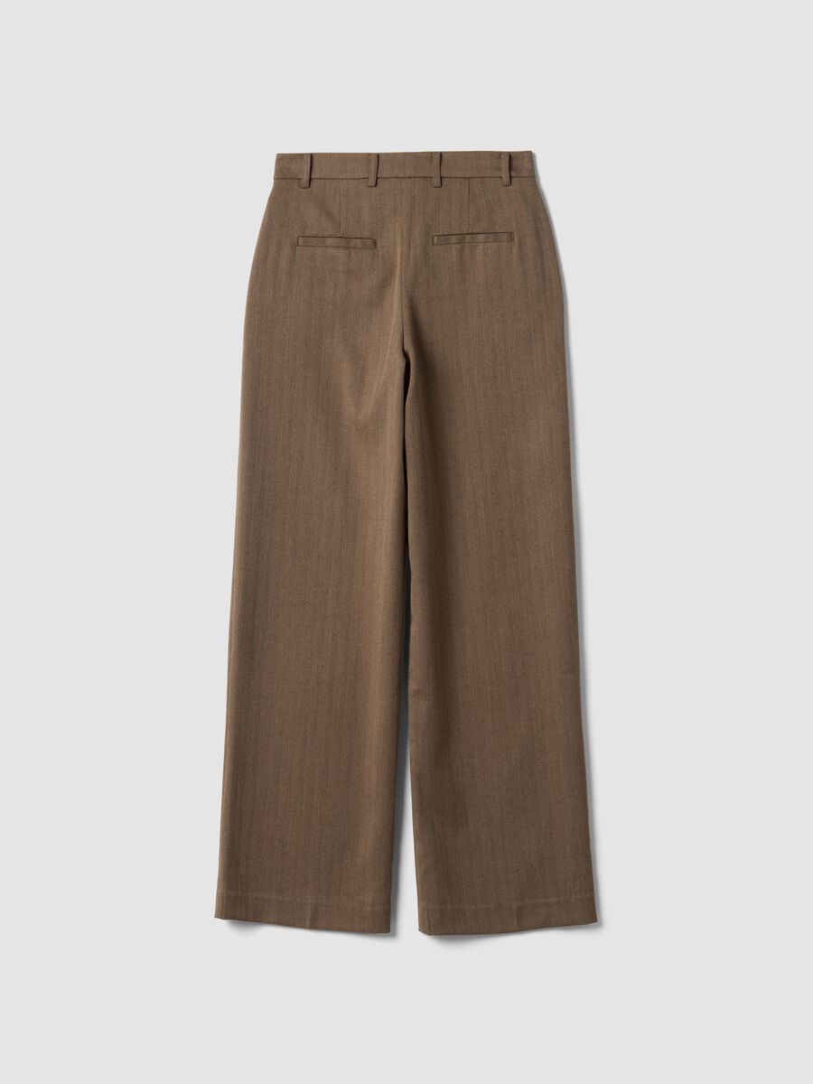 Braune formelle Hose aus Stretch-Viskose im Regular Fit_2