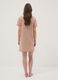 Camicia da notte beige in puro cotone organico con orli arricciati_3
