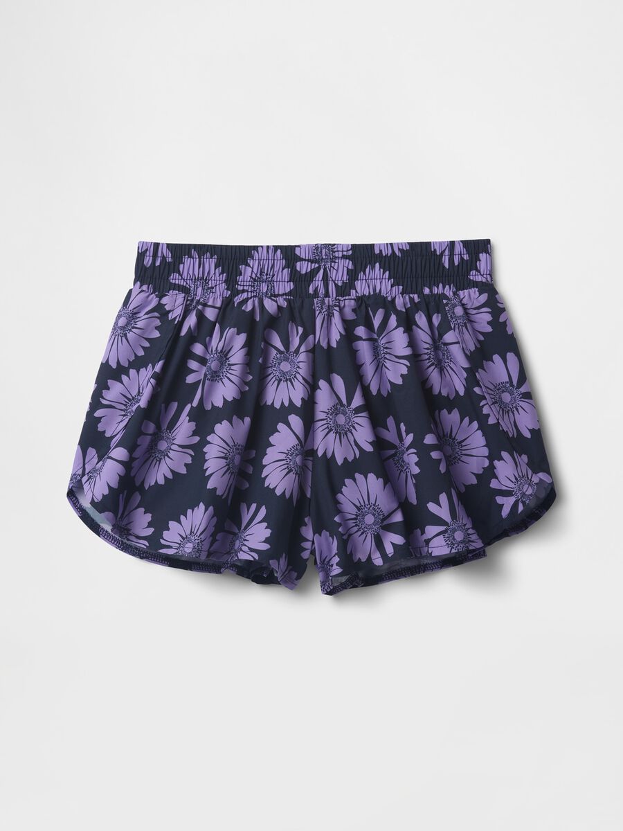 Purple Floral Shorts_3