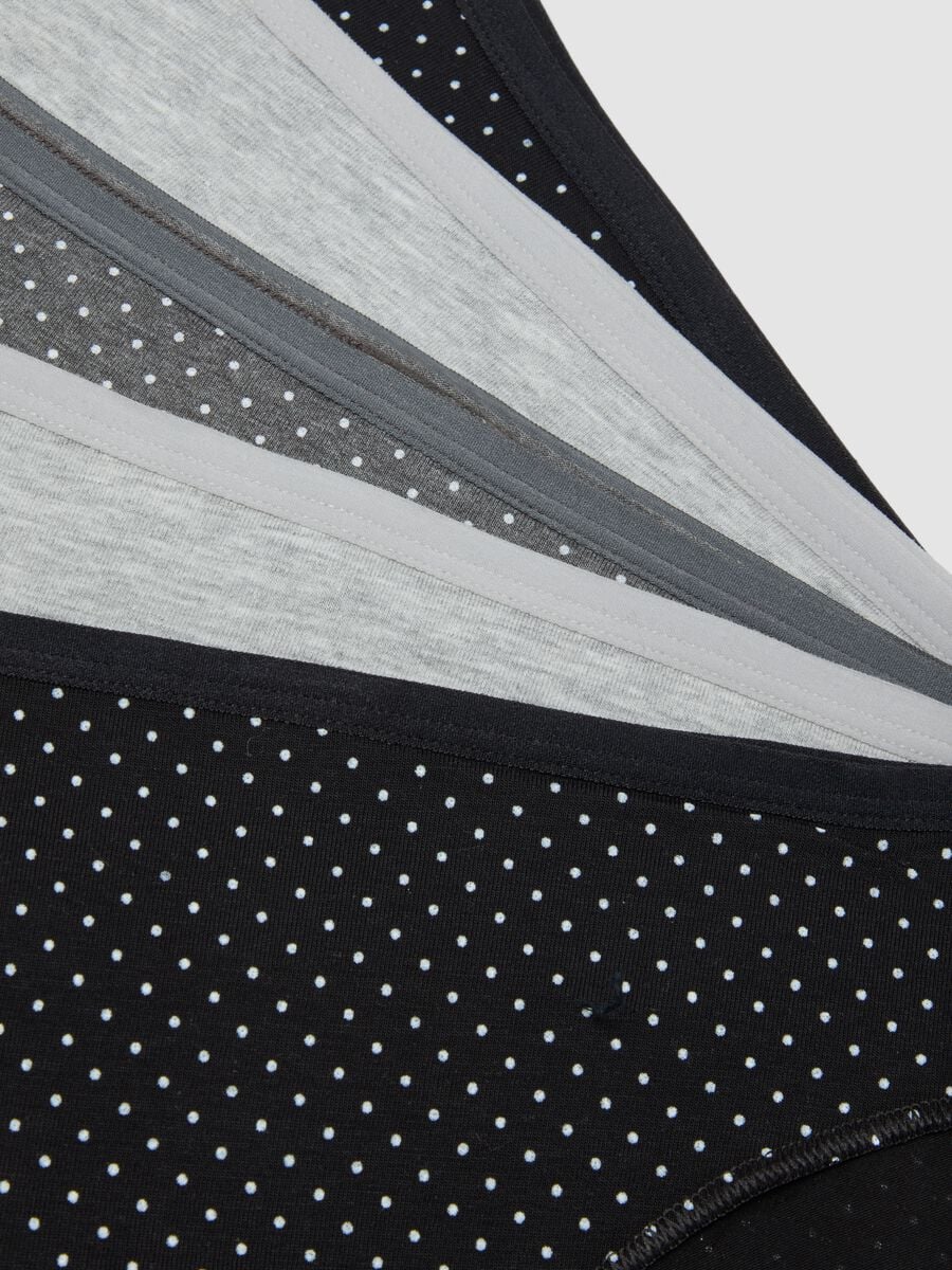 5er-Pack schwarze Slips aus Stretchmaterial_2