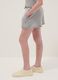 Grey pure cotton shorts with elasticated waistband_2